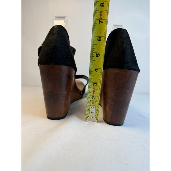 Torrid Black Fabric Platform Wedge Stud Detail Sandals Women Size 10.5 - Picture 10 of 12